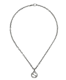 [YBB45530700100U] Sterling Silver Interlocking GG Necklace