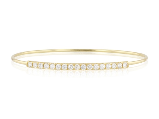 [B1713DY] 14Kt Yellow Gold Love Always Diamond Bracelet 0.99ct