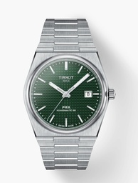 [T137.407.11.091.00] 40mm Green Dial Watch With A Stainless Steel Strap
