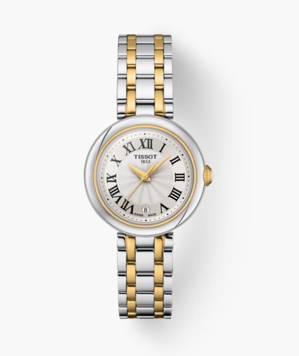 [T126.010.22.013.00] 26mm Silver Dial With A Two Toned Strap
