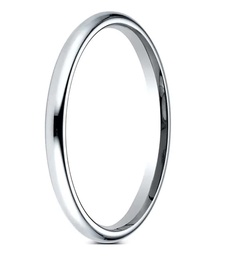 [LCF12014KW07] White Gold 2mm Light Comfort Fit Band