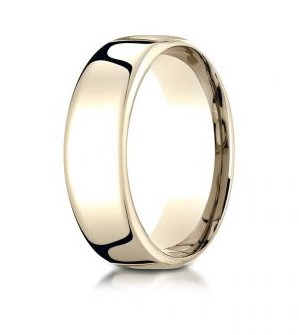[EUCF16514KY10] 14Kt Yellow Gold 6.5mm Comfort Fit Band Sz10