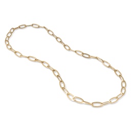 [CB2669-Y-02-92.0] 18Kt Yellow Gold Jaipur Long Oval Link Necklace 36"