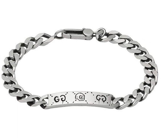[YBA728264001018] Sterling Silver Gucci Ghost Bracelet