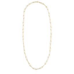 [9151252AY290] 18Kt Yellow Gold Oro Classic Bead Link Chain 28"