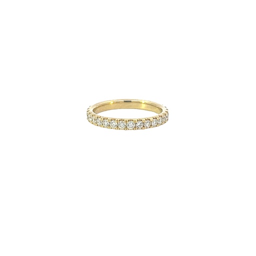 [168068] 18Kt Yellow Gold Eternity Band With 30 Round Diamonds Weighing 0.80cttw Sz5.25