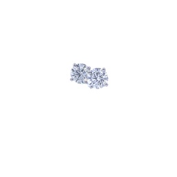 [S04209] Round Brilliant Cut Diamond Studs 2.40cttw I-J/SI1-SI2 14Kt White Gold Cocktail Set Pushbacks