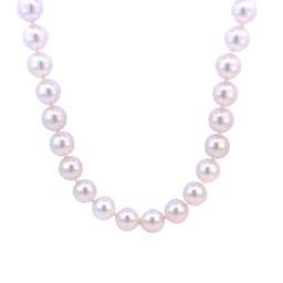 [85ST-96] 14Kt Yellow Gold Cultured Pearl Necklace With 50 8.5x8mm Pearls 18"