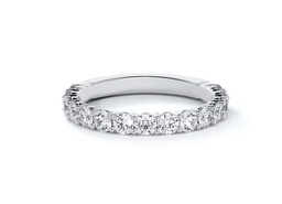 [WB2002RD050D2P0650] Platinum Shared Prong Band With (23) Round Diamonds Weighing 0.51cttw