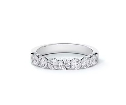 [CM2052RD105D2P0650] Platinum Seven Stone Band With Round Diamonds Weighing 1.05cttw