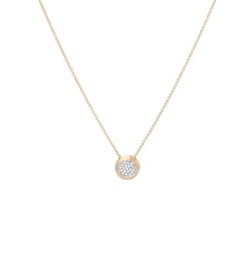 [CB1809-B-YW-Q6] 18Kt Yellow Gold Jaipur Pendant Necklace With (19) Round Diamonds Weighing 0.15cttw