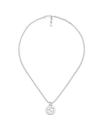 [YBB47921900100U] Sterling Silver Interlocking GG Boule Pendant Necklace