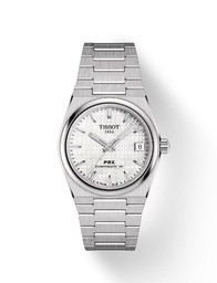[T137.207.11.111.00] 35mm PRX 80 Automatic Watch With A Mother Of Pearl Dial And A Stainless Steel Strap
