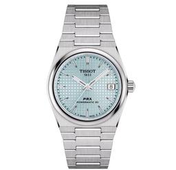[T137.207.11.351.00] 35mm PRX 80 Automatic Watch With An Ice Blue Dial And A Stainless Steel Strap