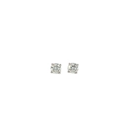 [S05811] Round Brilliant Cut Diamond Studs 1.00cttw G/SI2 GIA5453370137 GIA7418389603 14Kt White Gold Basket Set Pushbacks
