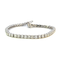 [B75938] 14Kt White Gold Tennis Bracelet With (48) Round Diamonds Weighing 8.38cttw