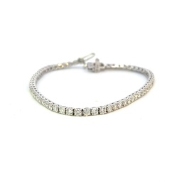 [B74271.1] 14Kt White Gold Tennis Bracelet With (65) Round Diamonds Weighing 4.20cttw