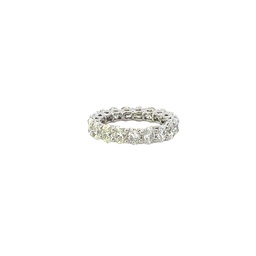 [R75865.1] Platinum Eternity Band With (19) Oval Diamonds Weighing 4.50cttw