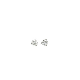 [BW440] Round Brilliant Cut Diamond Studs 0.82cttw FG/VS-SI 14Kt White Gold Martini Set Pushbacks