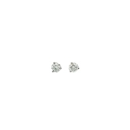 [BW440] Round Brilliant Cut Diamond Studs 0.80cttw FG/VS-SI 14Kt White Gold Martini Set Pushbacks