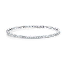 [FGSP10258528W72000] 18Kt White Gold Bangle Bracelet With (40) Round Diamonds Weighing 1.03cttw