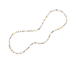 [CB2783 MIX02 Y 02] 18Kt Yellow Gold Africa Necklace With Mixed Gemstones 36"