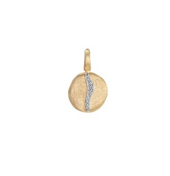 [PB1 B2 YW Q6] 18Kt Yellow Gold Jaipur Pendant With (8) Round Diamonds Weighing 0.06cttw