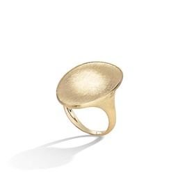 [AB564 Y 02] 18Kt Yellow Gold Lunaria Cocktail Ring Sz7