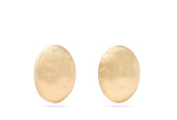 [OB1691 Y 02] 18Kt Yellow Gold Siviglia Bead Stud Earrings