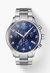 [T116.617.11.047.01] 45mm Chrono Blue Dial Quartz Movement Watch With A Stainless Steel Strap