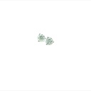 [E001-150] Round Brilliant Cut Diamond Studs 1.44cttw GH/SI1-2 18Kt White Gold Martini Set Pushbacks