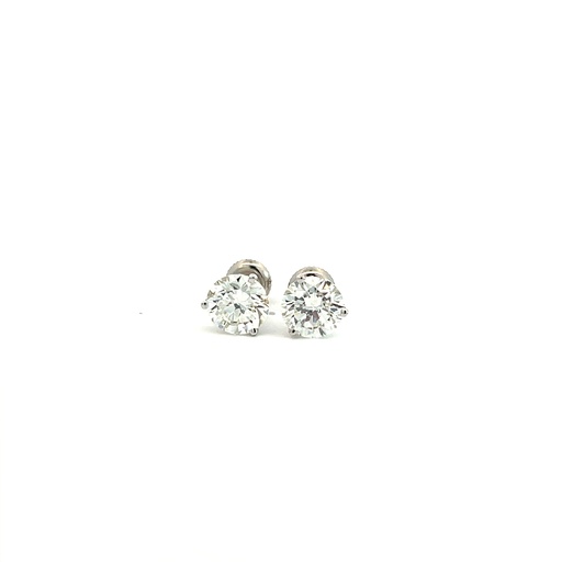 [S10539] Round Brilliant Cut Diamond Studs 4.00cttw H-J/SI2 GIA2506281219 GIA2508081807