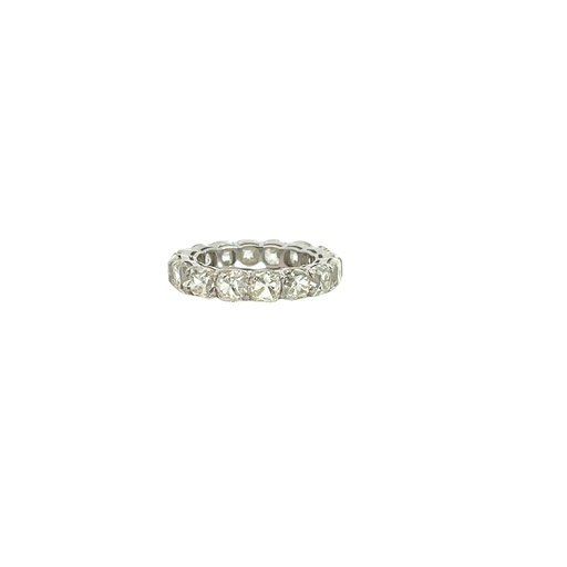 [ORD831OM-O] Platinum Eternity Band With (16) Old Mine Cut Diamonds Weighing 8.31cttw