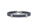[04-88-6228-00] Stainless Steel Blueberry Nautical Cable Men's Bracelet Sz8