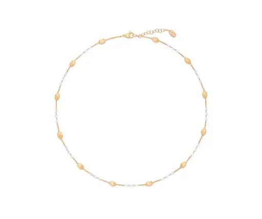 [CB2875 B Y 02] 18Kt Yellow Gold Siviglia Necklace With (33) Round Diamonds Weighing 1.56cttw