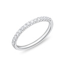 [EROD29260008W72000] 18Kt White Gold Odessa Half Eternity Band With (15) Round Diamonds Weighing 0.29cttw