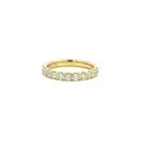 [EROD20565008Y72000] 18Kt Yellow Gold Odessa Half Eternity Band With (11) Round Diamonds Weighing 0.78cttw