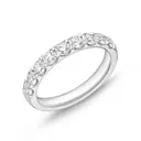 [EROD2076500PT72000] Platinum Nine Stone Odessa Band With Round Diamonds Weighing 1.05cttw