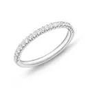 [EROD2026500PT72000] Platinum Odessa Half Eternity Band With (21) Round Diamonds Weighing 0.24cttw