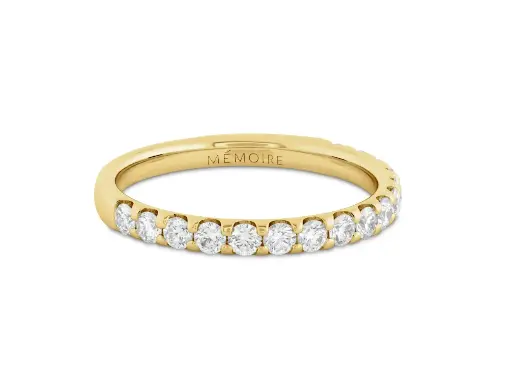 [EROD28365008Y72000] 18Kt Yellow Gold Odessa Band With (16) Round Diamonds Weighing 0.54cttw