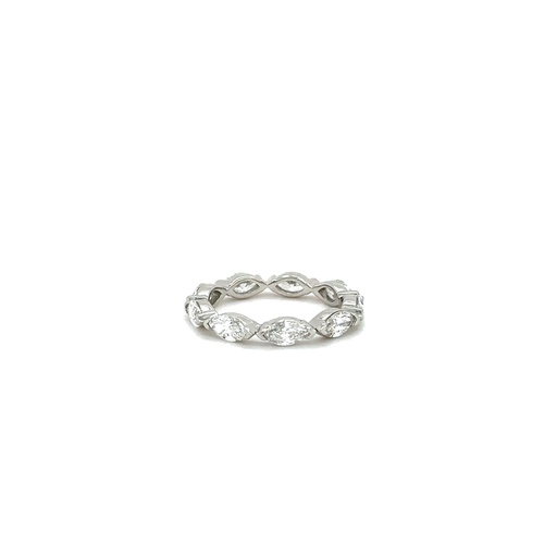 [B0.25MQETEW-PT-1] Eternity Band With (9) Marquise Diamonds Weighing 2.12cttw In Platinum