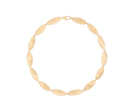 [CB2895__Y_02] Lunaria Twist 17.75" Necklace In 18Kt Yellow Gold