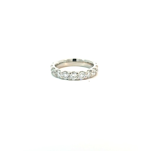 [S14996] Platinum Eternity Band With (18) Round Diamonds Weighing 3.36cttw