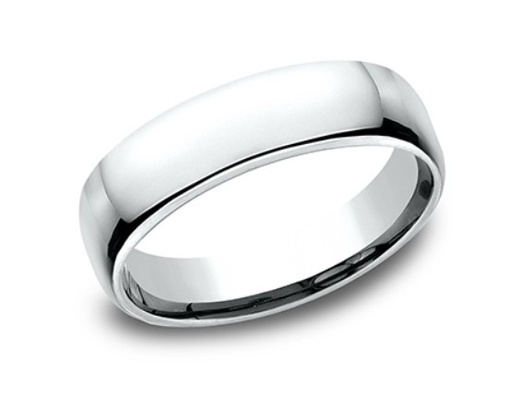 [EUCF155PT08.5] Platinum 5.5mm Euro Comfort Fit Band Sz8.5