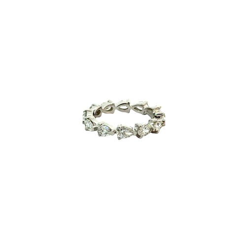 [B0.20PSETEW-PT-2] Platinum Eternity Band With (12) Pear Shaped Diamonds Weighing 2.27cttw