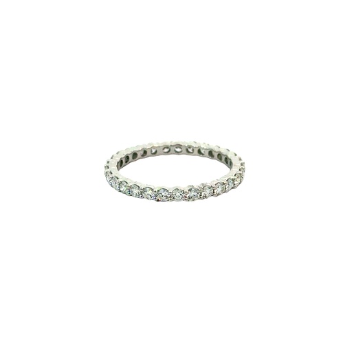 [eternity] 14Kt White Gold Eternity Band With (29) Round Diamonds Weighing 0.96cttw