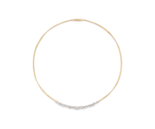 [CG851_B1_YW_M5] 18Kt Two Toned Marrakech Necklace With Round Diamonds Weighing 1.66cttw