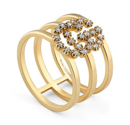 [YBC481653001014] Diamond Band 3Row Ring 0.12cttw