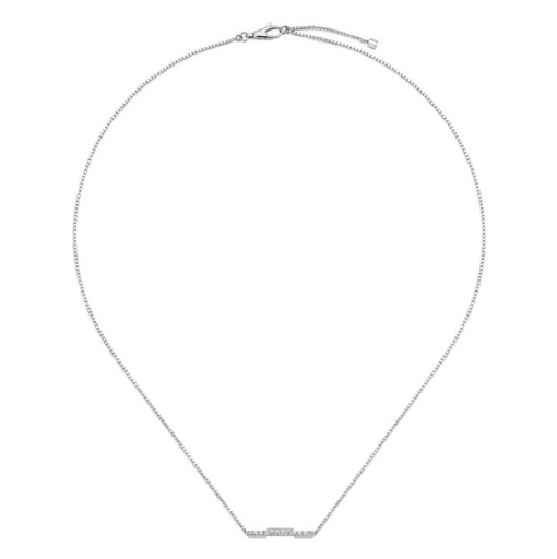 [YBB66213200100U] Diamond Link To Love Necklace 0.14cttw
