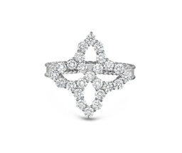 [8882350AW65X] Diamond Princess Ring 1.23cttw